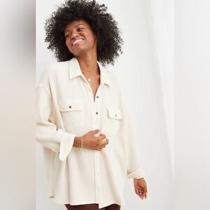16 Aerie Lumber Jane Waffle Shirt